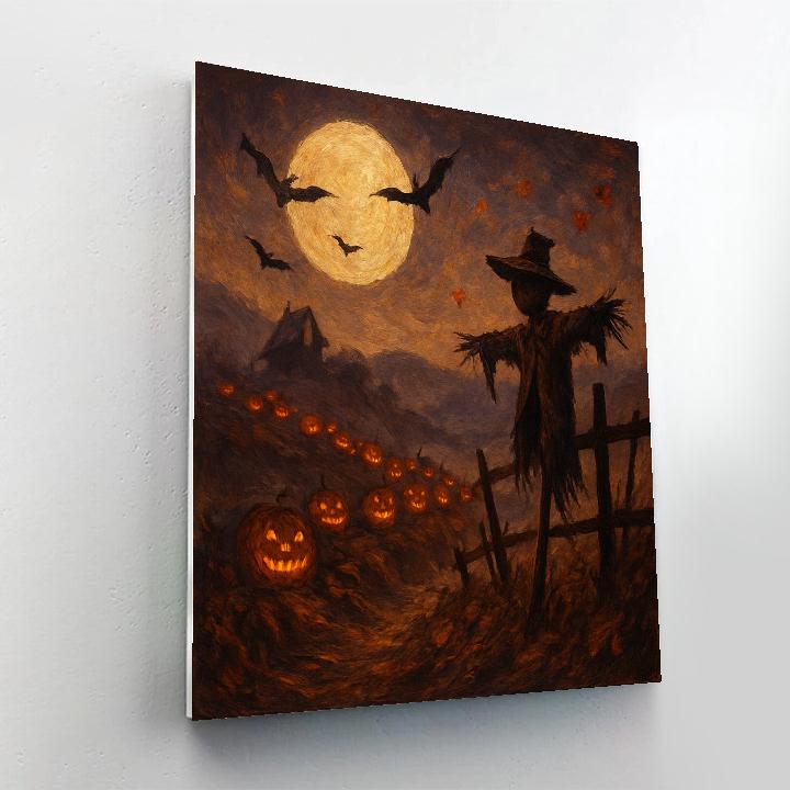 Moonlit Pumpkin Ridge paint by color