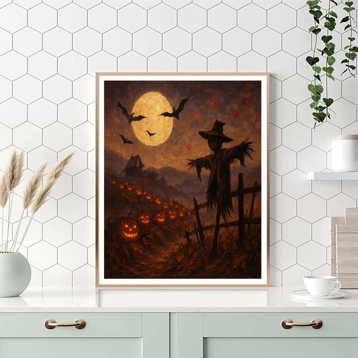 Moonlit Pumpkin Ridge paint by color