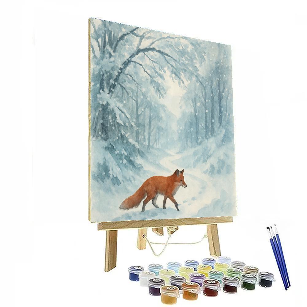 Fox Trail Whisper Painting by numbers kit