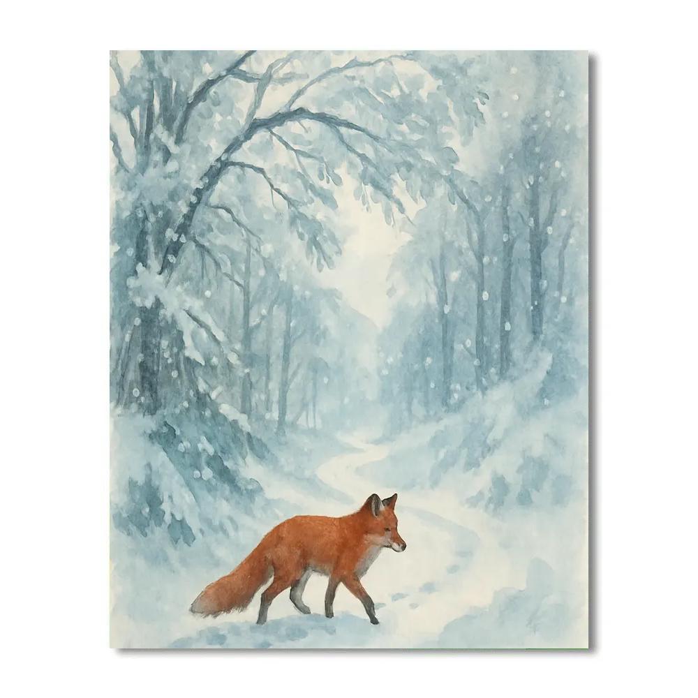 Fox Trail Whisper Painting by numbers kit