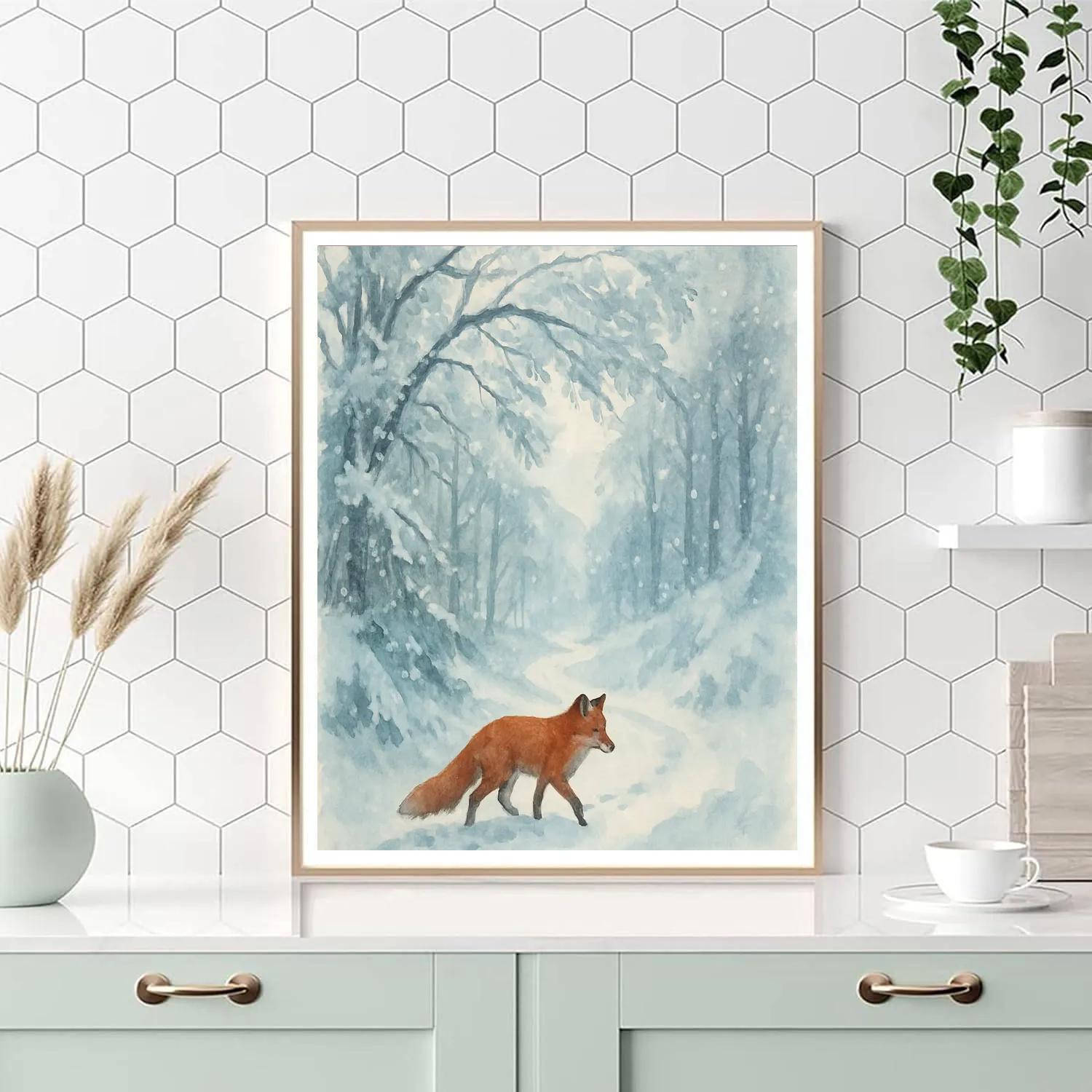 Fox Trail Whisper Painting by numbers kit