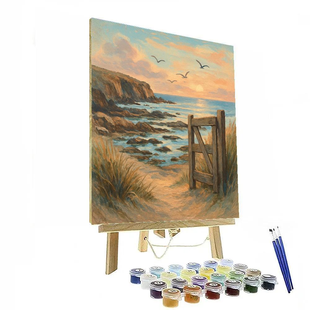 Coastal Memory Gate Number painting