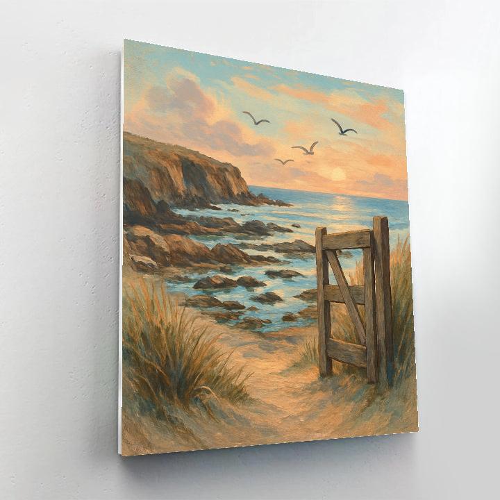 Coastal Memory Gate Number painting