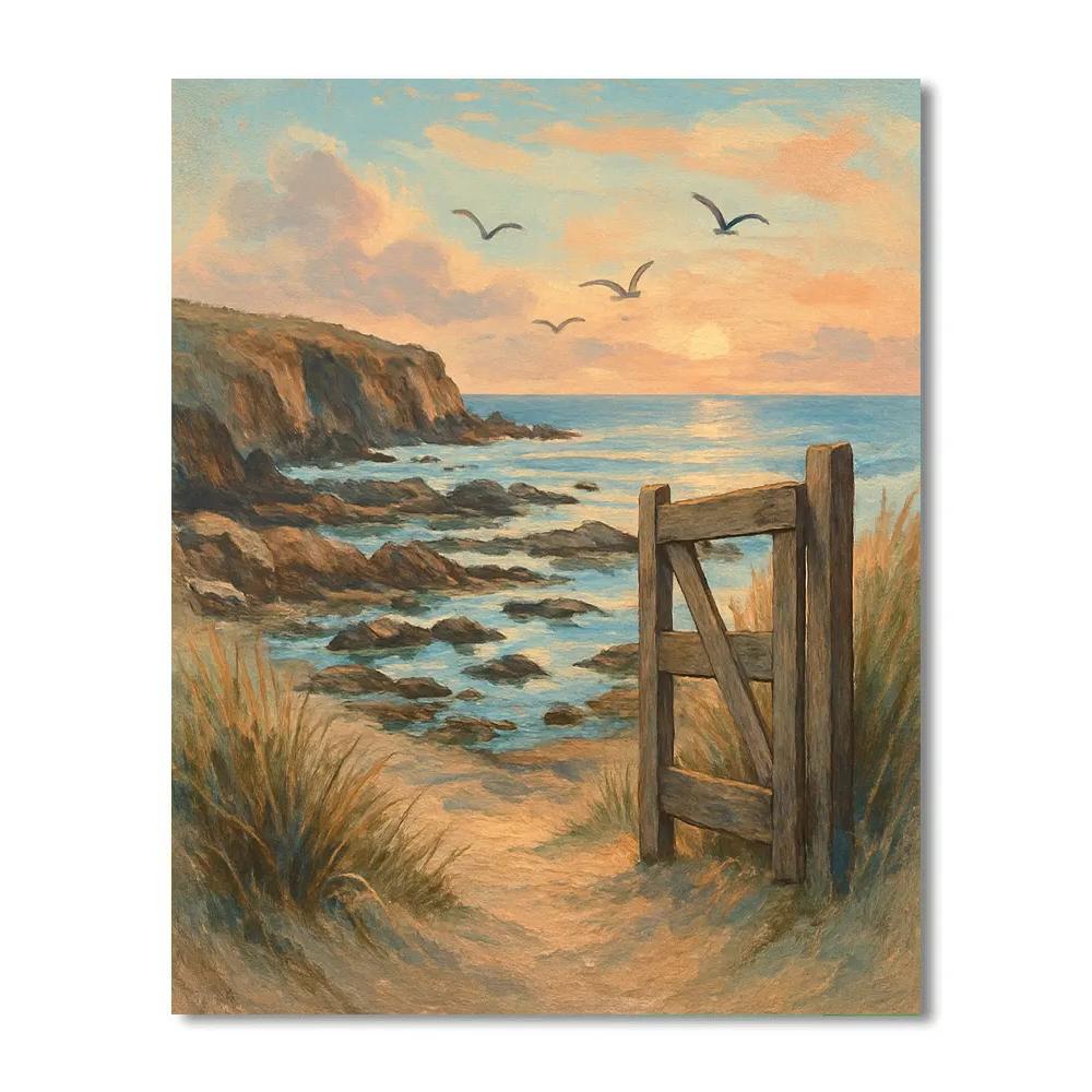 Coastal Memory Gate Number painting