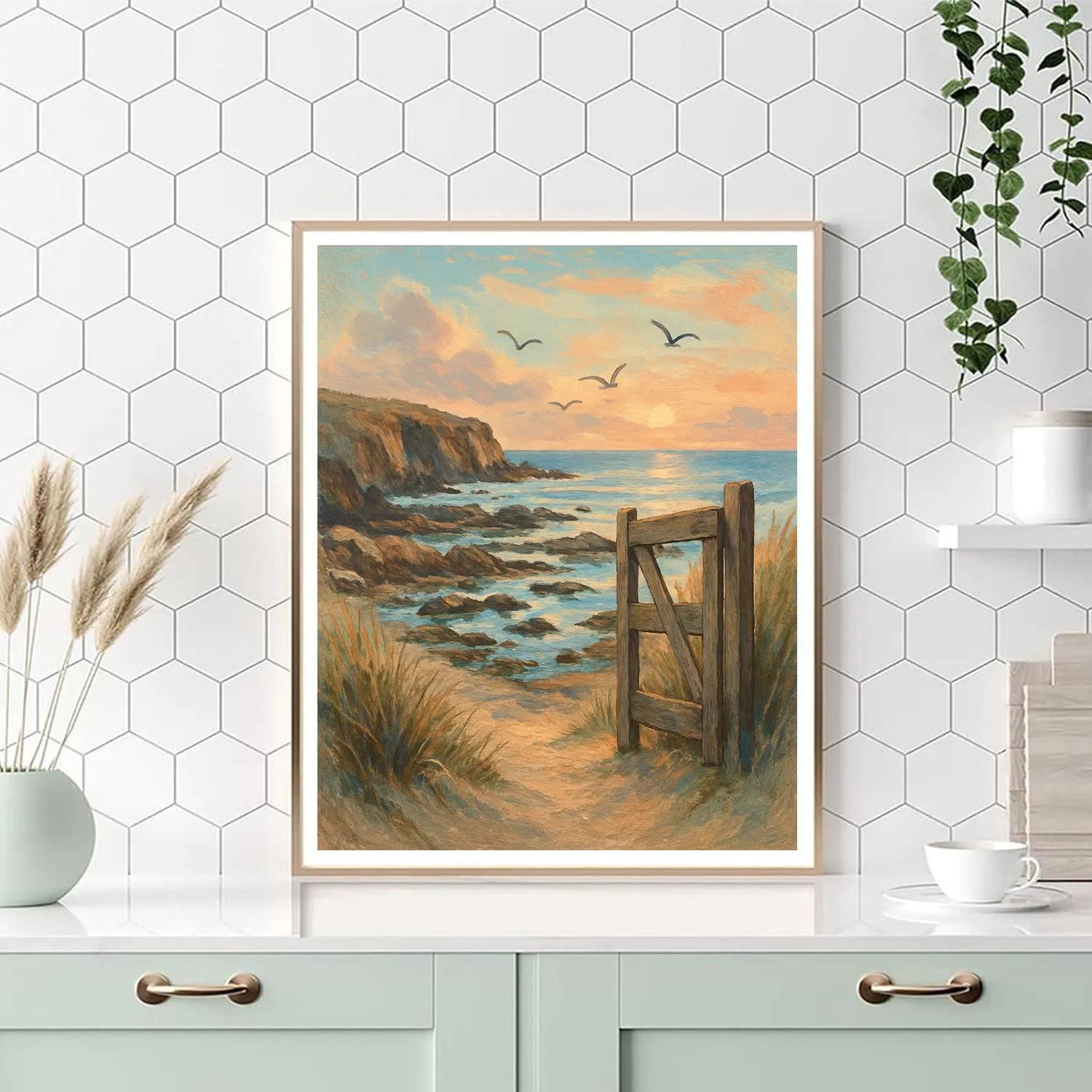 Coastal Memory Gate Number painting