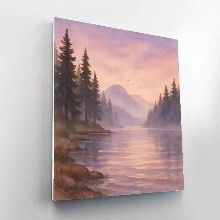 Pine Crest Dawn Number painting