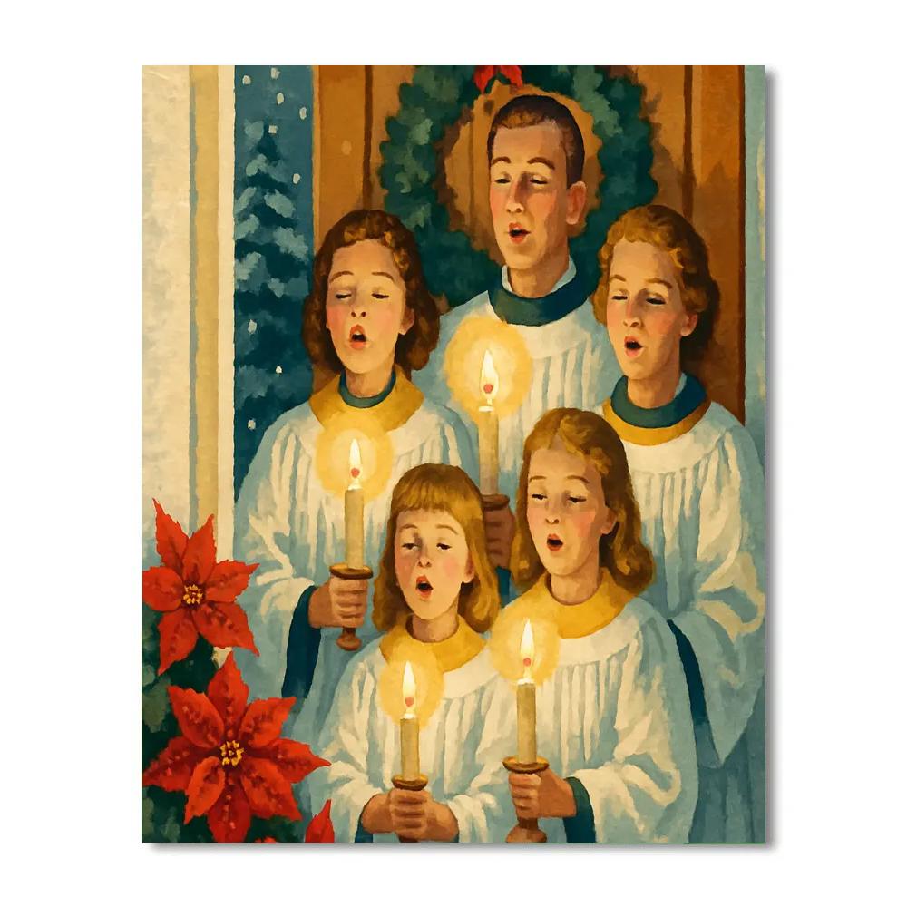Candlelit Blessing paint by numbers
