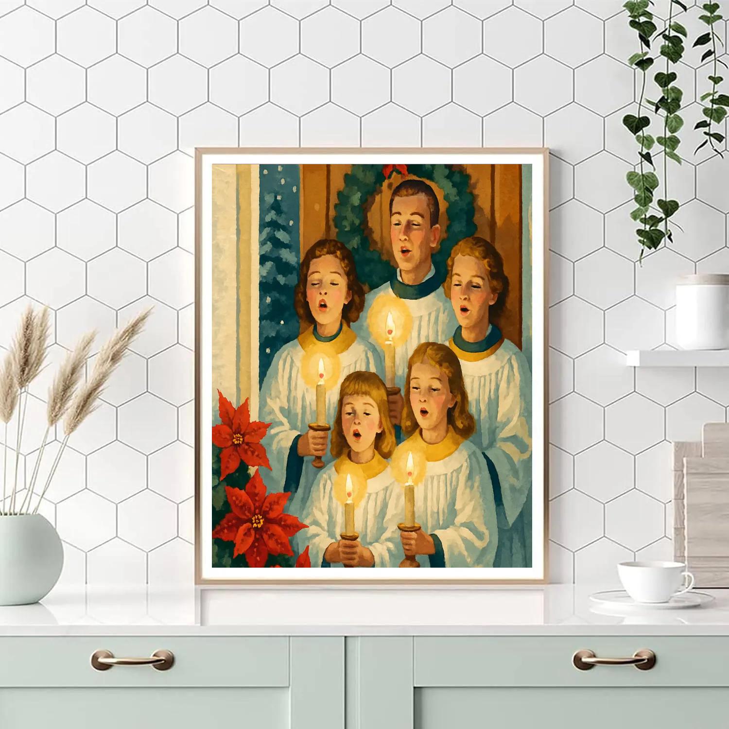 Candlelit Blessing paint by numbers