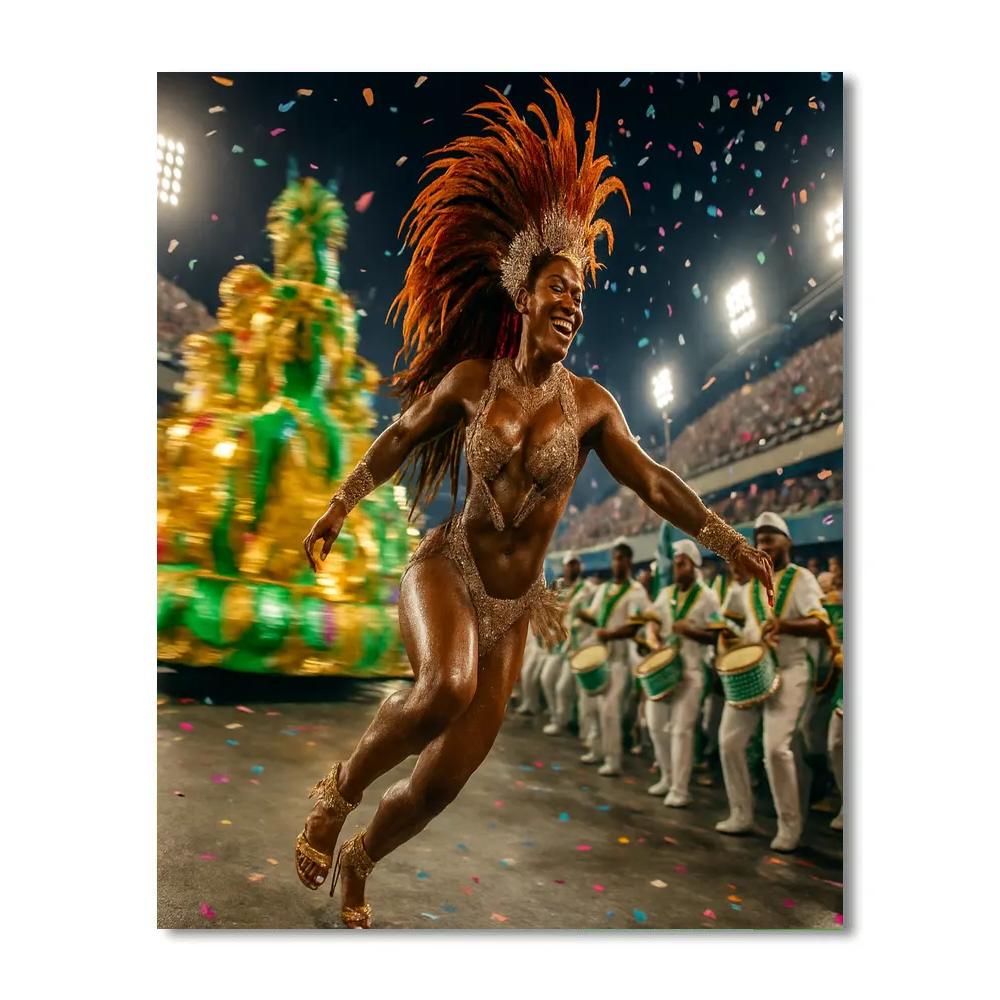 Rio Samba Night Parade Paint by numbers art