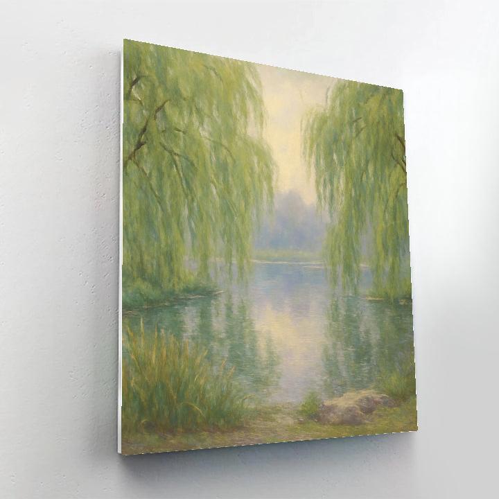 Willow Mirror Pond painting number kit