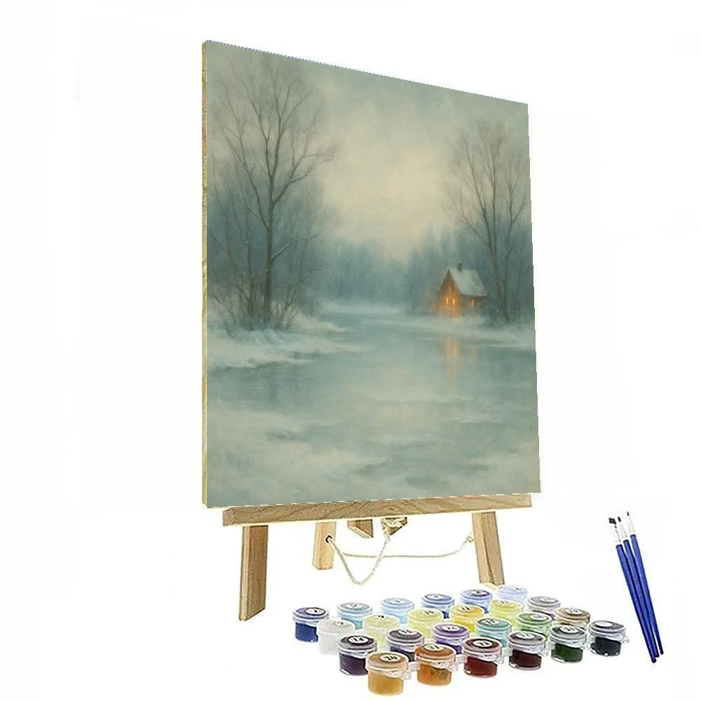 Winter Mirror Hollow paint by number