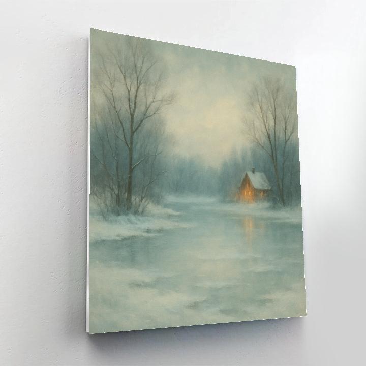 Winter Mirror Hollow paint by number