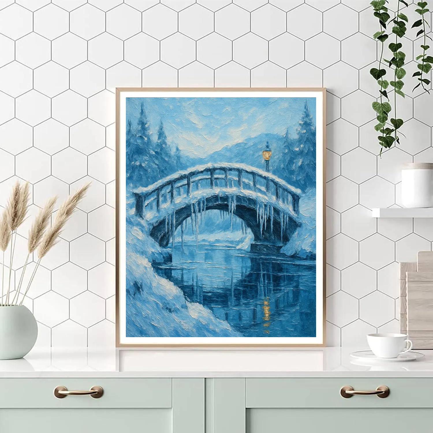 Icicle Bridge Arc Paint by numbers art