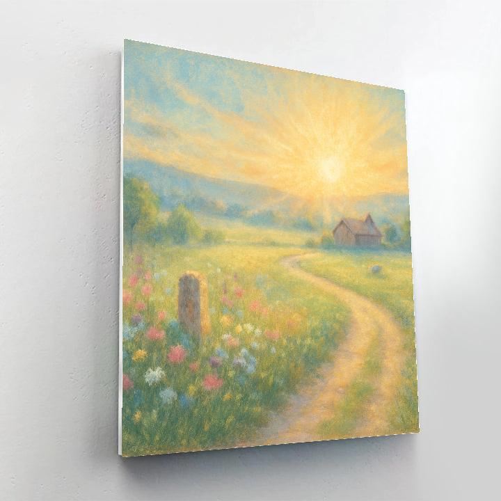 Sunlit Meadow Passage paint by color