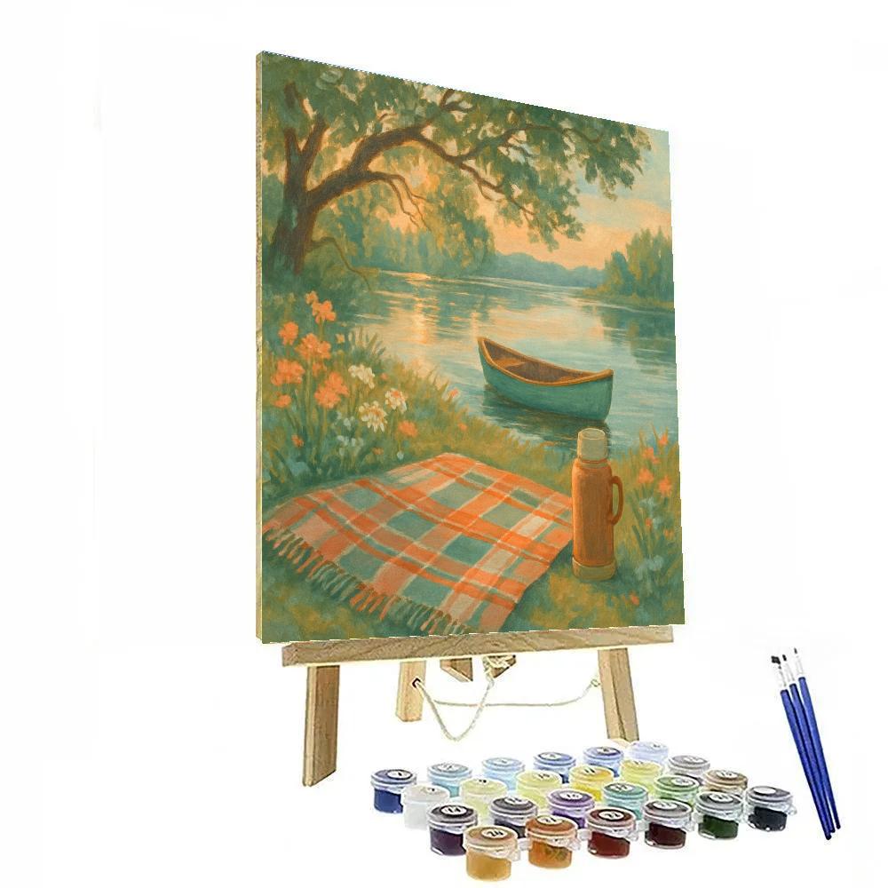 Late Summer Picnic Shore paint by number