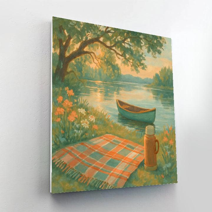 Late Summer Picnic Shore paint by number