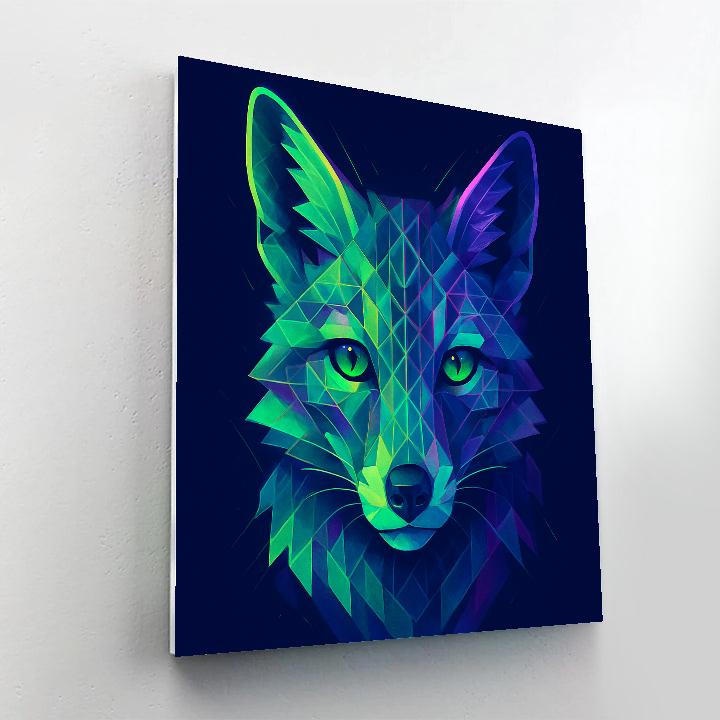 Galactic Fox Lattice DIY paint by numbers