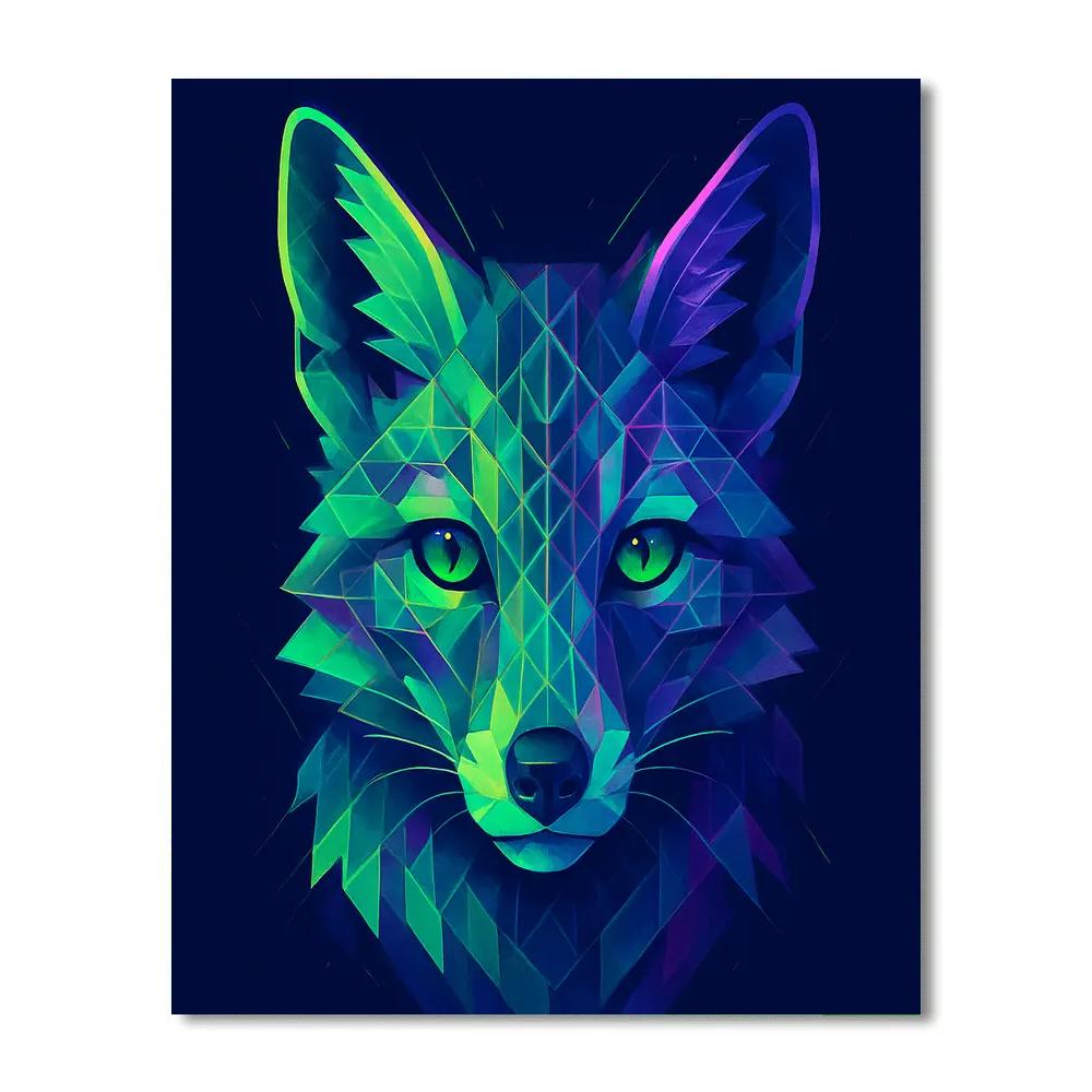 Galactic Fox Lattice DIY paint by numbers
