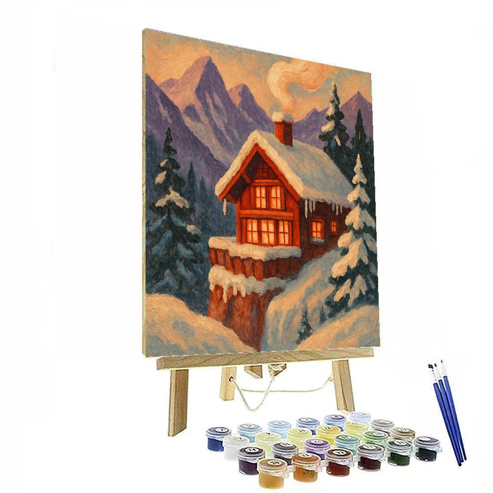Chalet Ember Glow Number painting