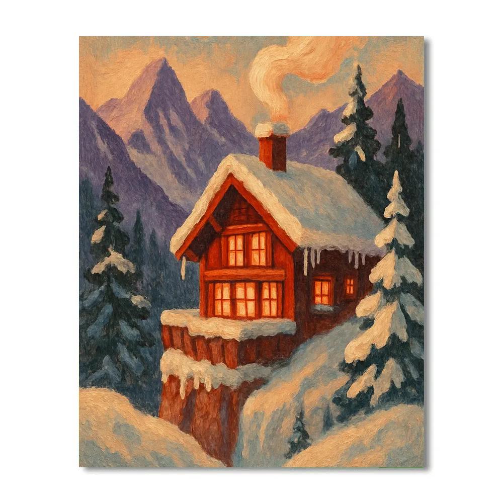 Chalet Ember Glow Number painting