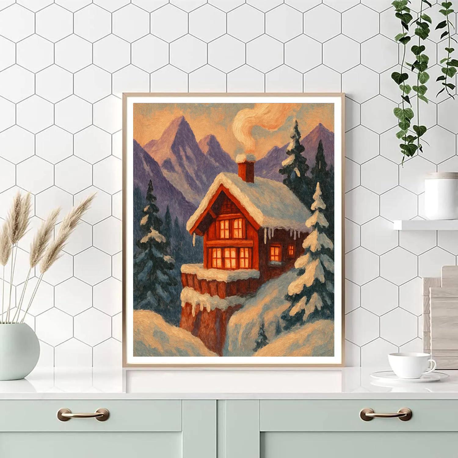 Chalet Ember Glow Number painting
