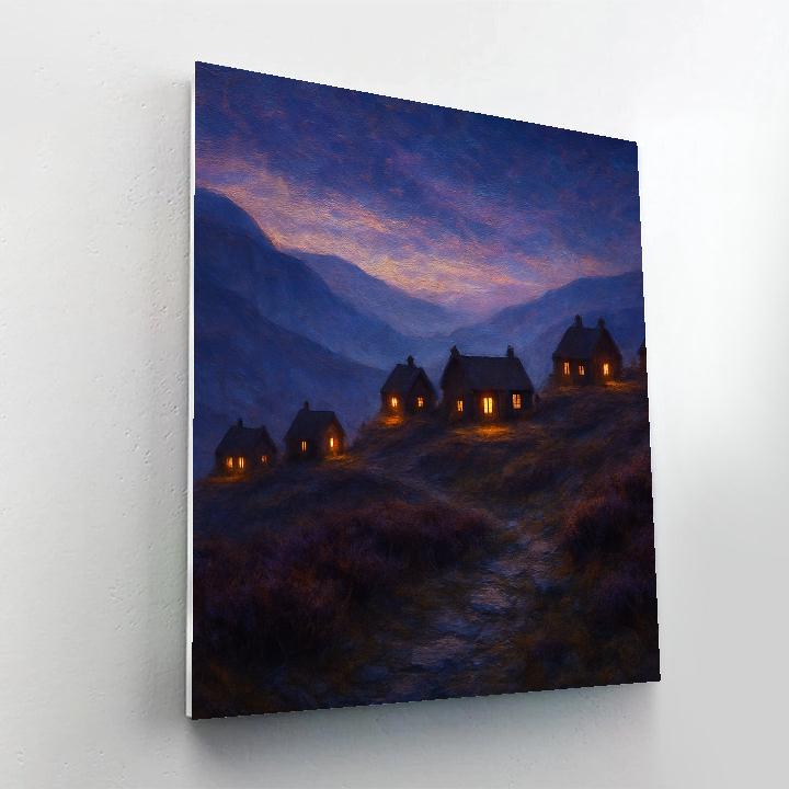 Twilight Ridge Lanterns paint by numbers