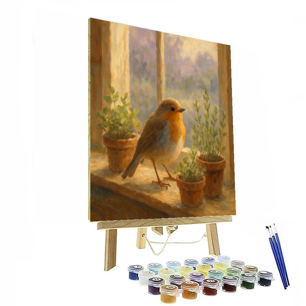Robin Kitchen Window Numbered painting kits