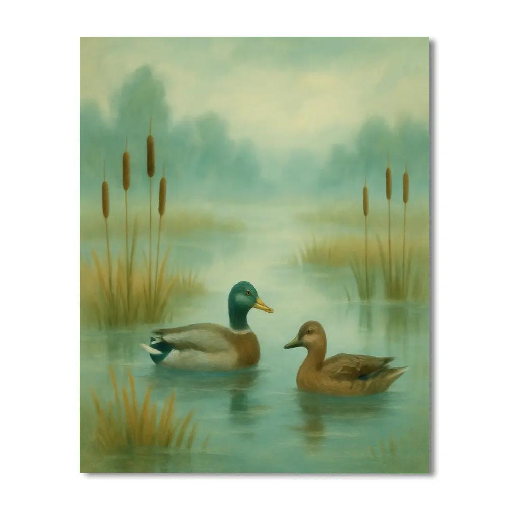 Mist And Mallards Paint by numbers kits