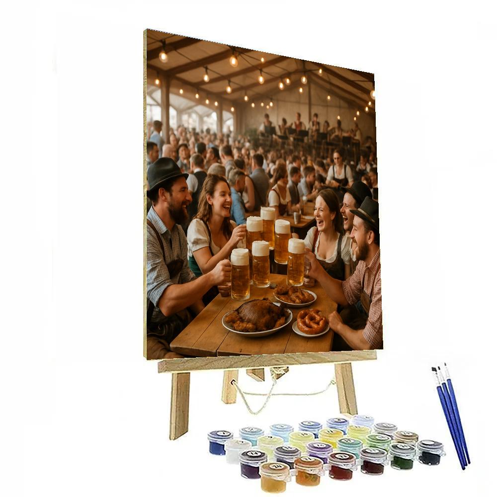 Oktoberfest Long Table Toast Number painting