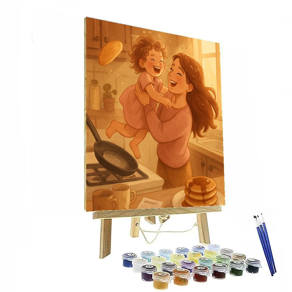 Kitchen Dance And Pancake Morning DIY paint by numbers