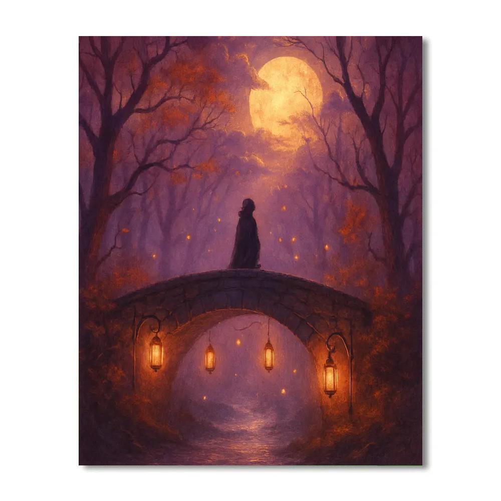 Lanterns Of The Hollow Bridge Paint by numbers art