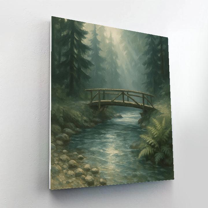 Silver Creek Hidden Bridge Paint by numbers art