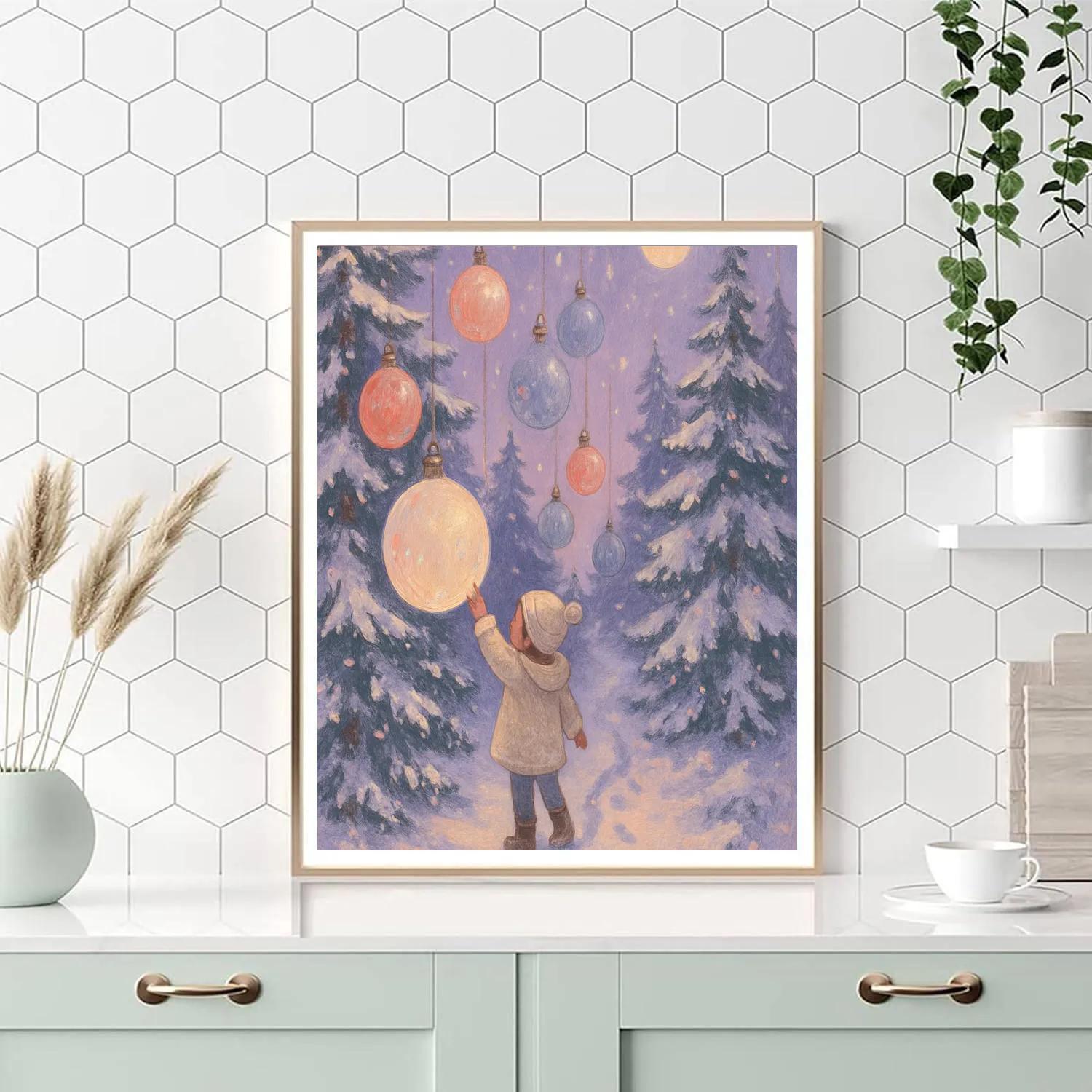Ornament Forest Path Paint by numbers art