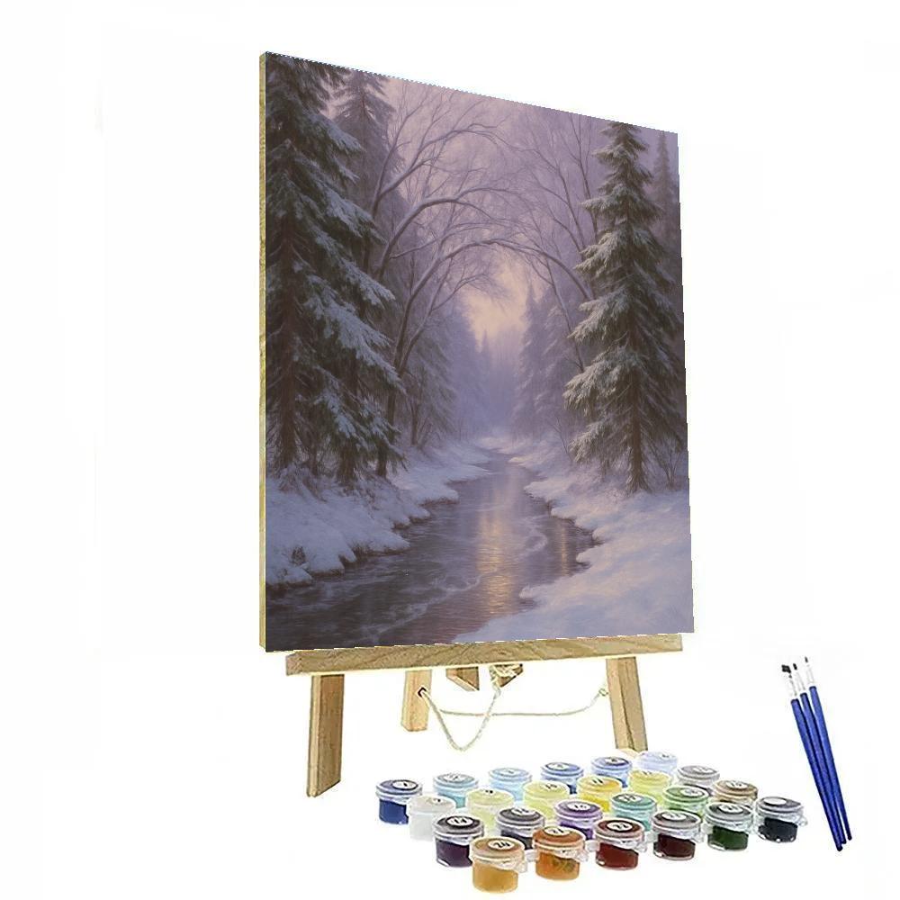 Cedar Stream Silence Painting by numbers kit