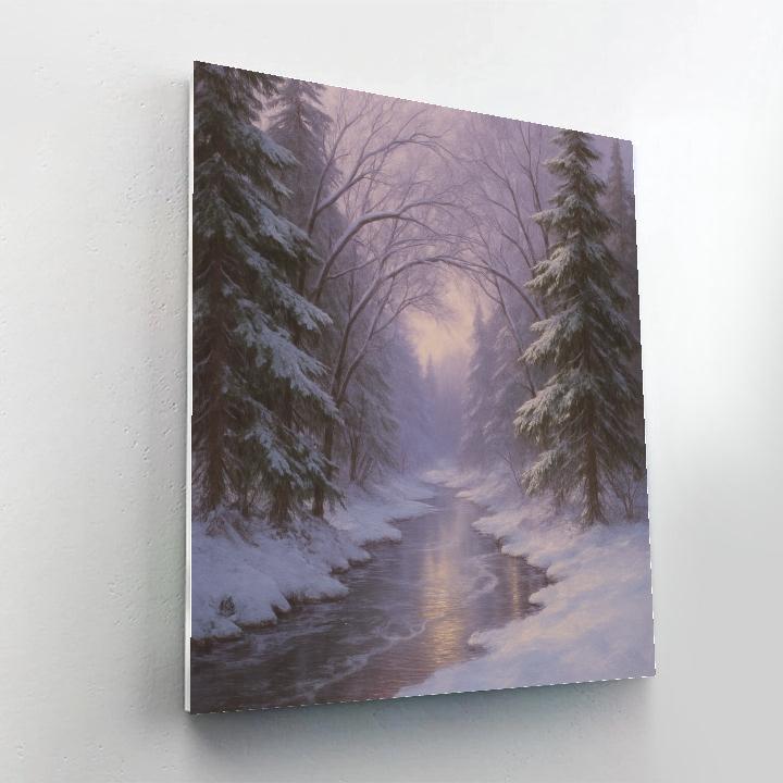 Cedar Stream Silence Painting by numbers kit