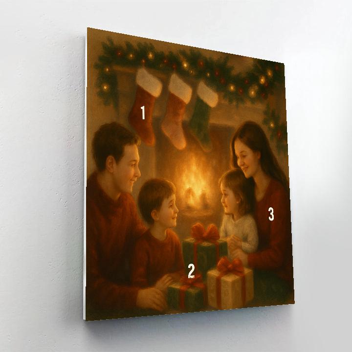 Gifts By The Fireplace Number painting