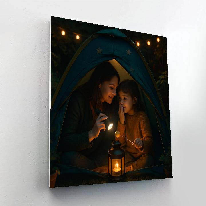 Backyard Camping Whisper DIY paint by numbers