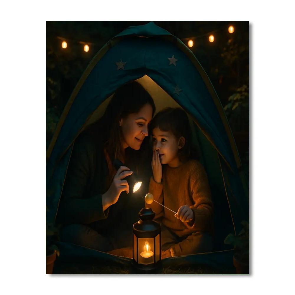 Backyard Camping Whisper DIY paint by numbers