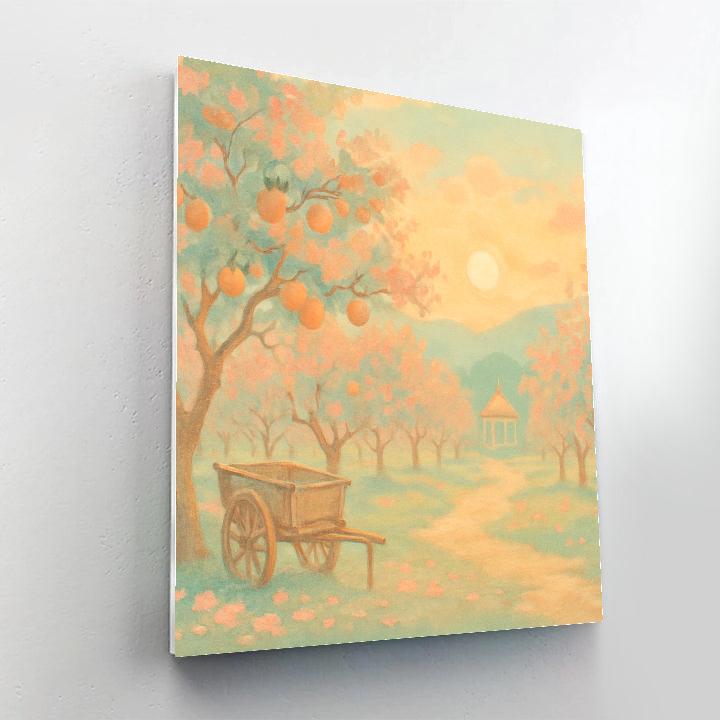 Peach Orchard Reverence Paint by numbers kits
