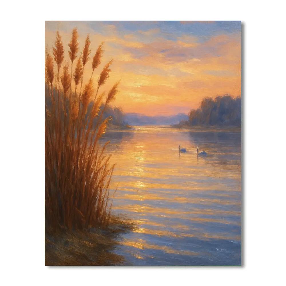 Golden Hour Reed Sonata Numbered painting kits