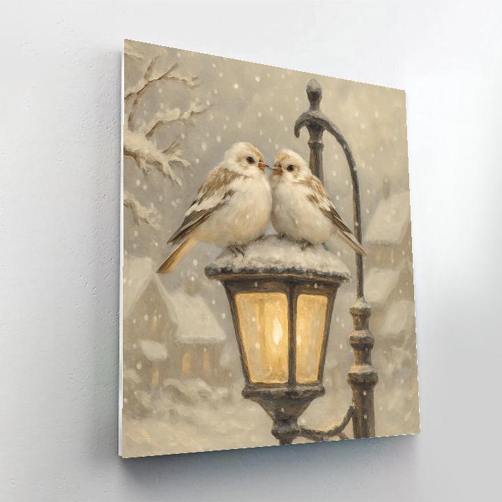 Snow Finch Lantern Paint by numbers kits