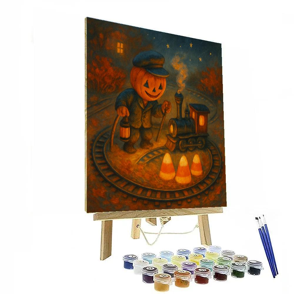 Railway Switchman Of Candy Corn Hollow Number painting