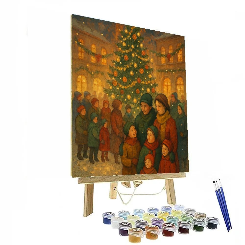 Stars Over The Square Paint by numbers kits