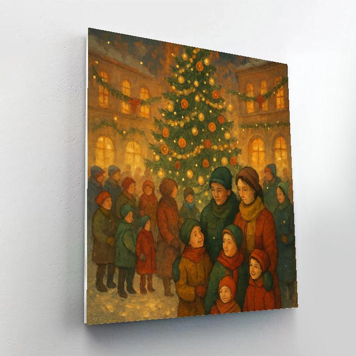 Stars Over The Square Paint by numbers kits