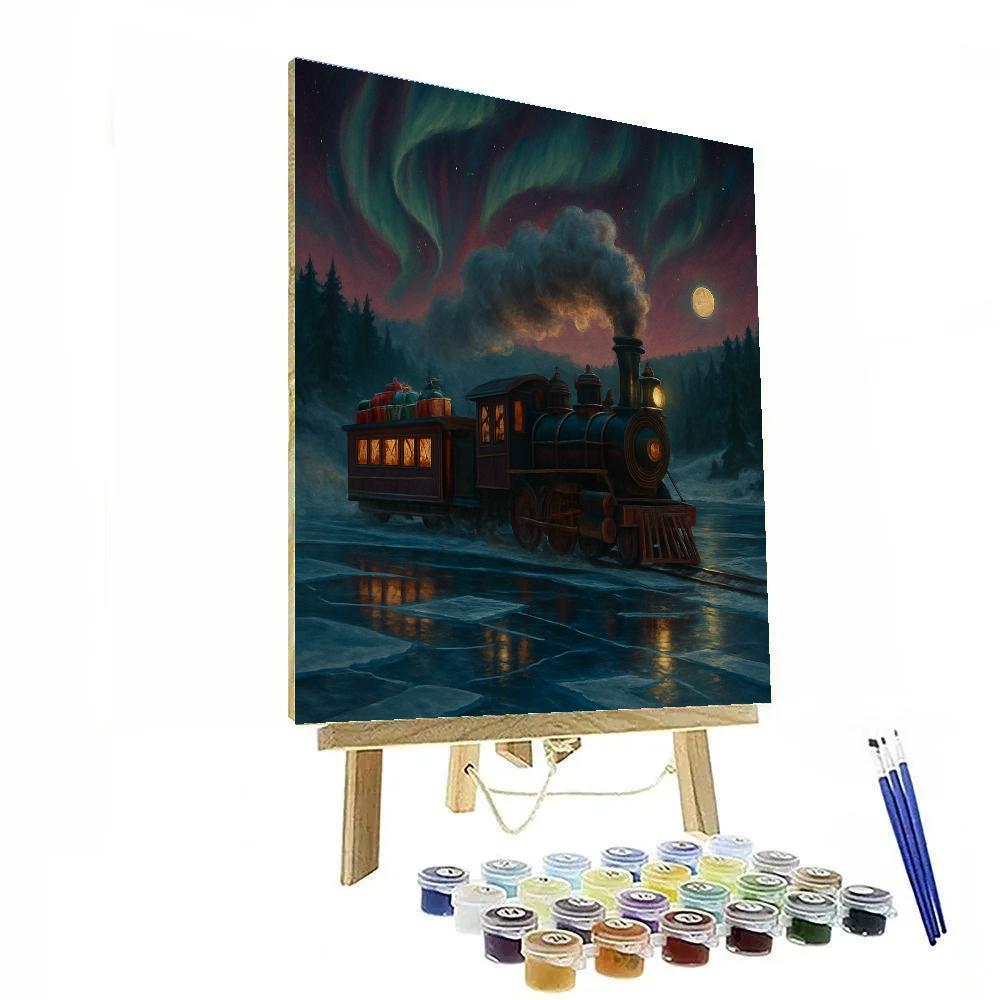 Polar Train Of Wishes Number painting