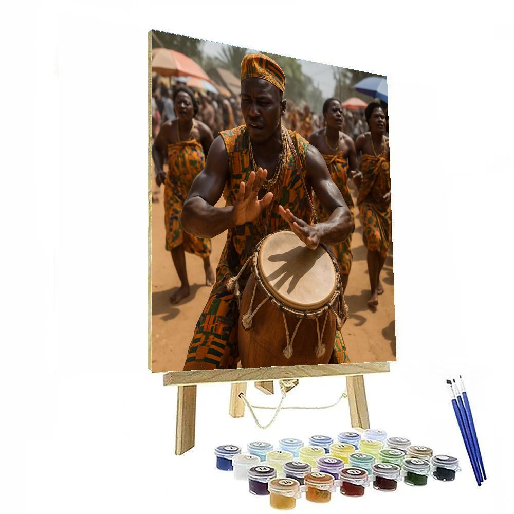 Griot Street Drummer Parade paint by color