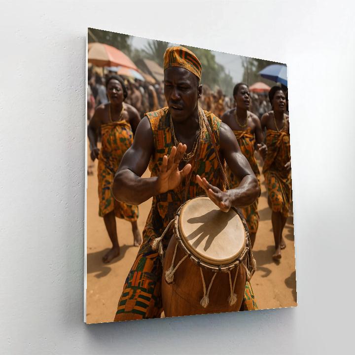 Griot Street Drummer Parade paint by color