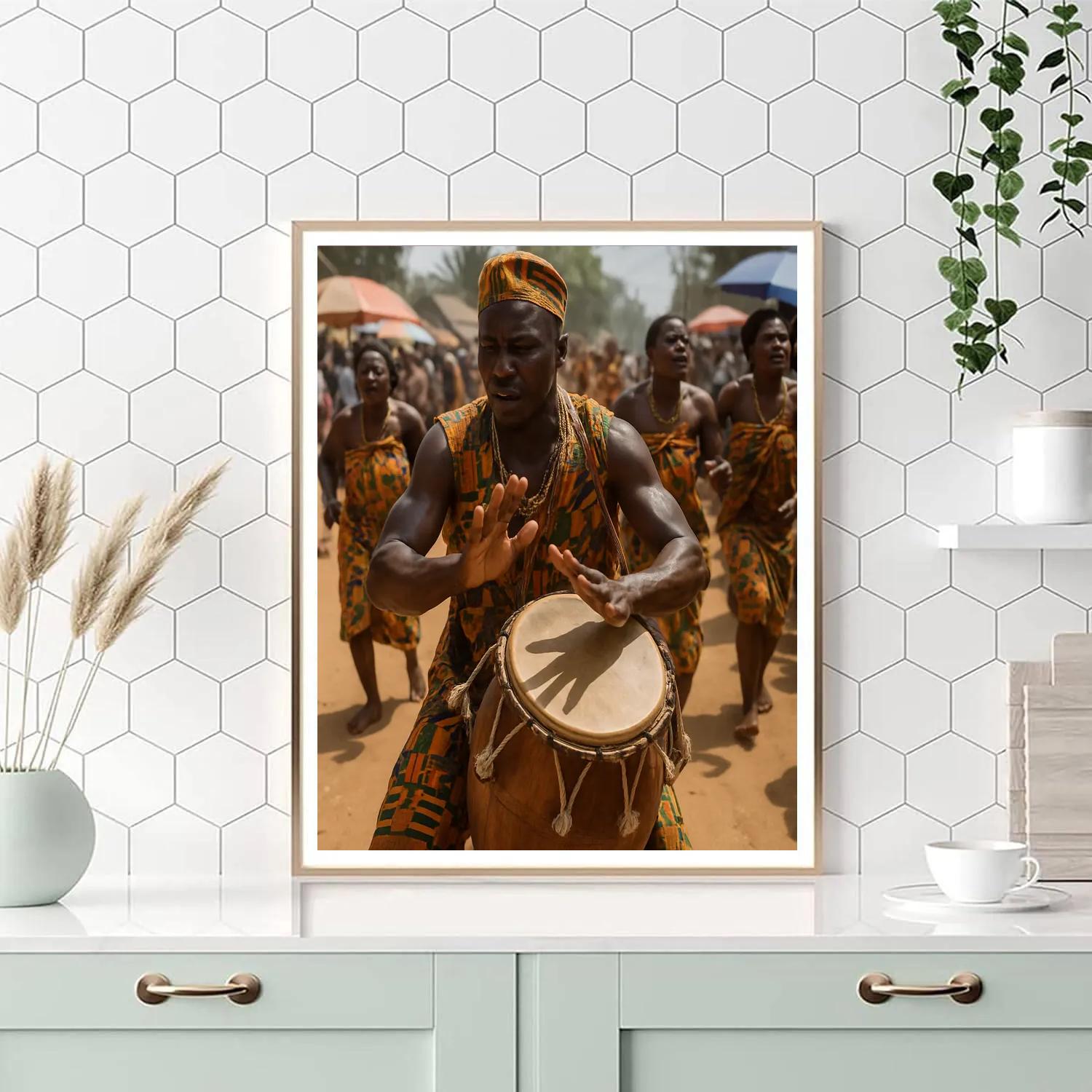 Griot Street Drummer Parade paint by color