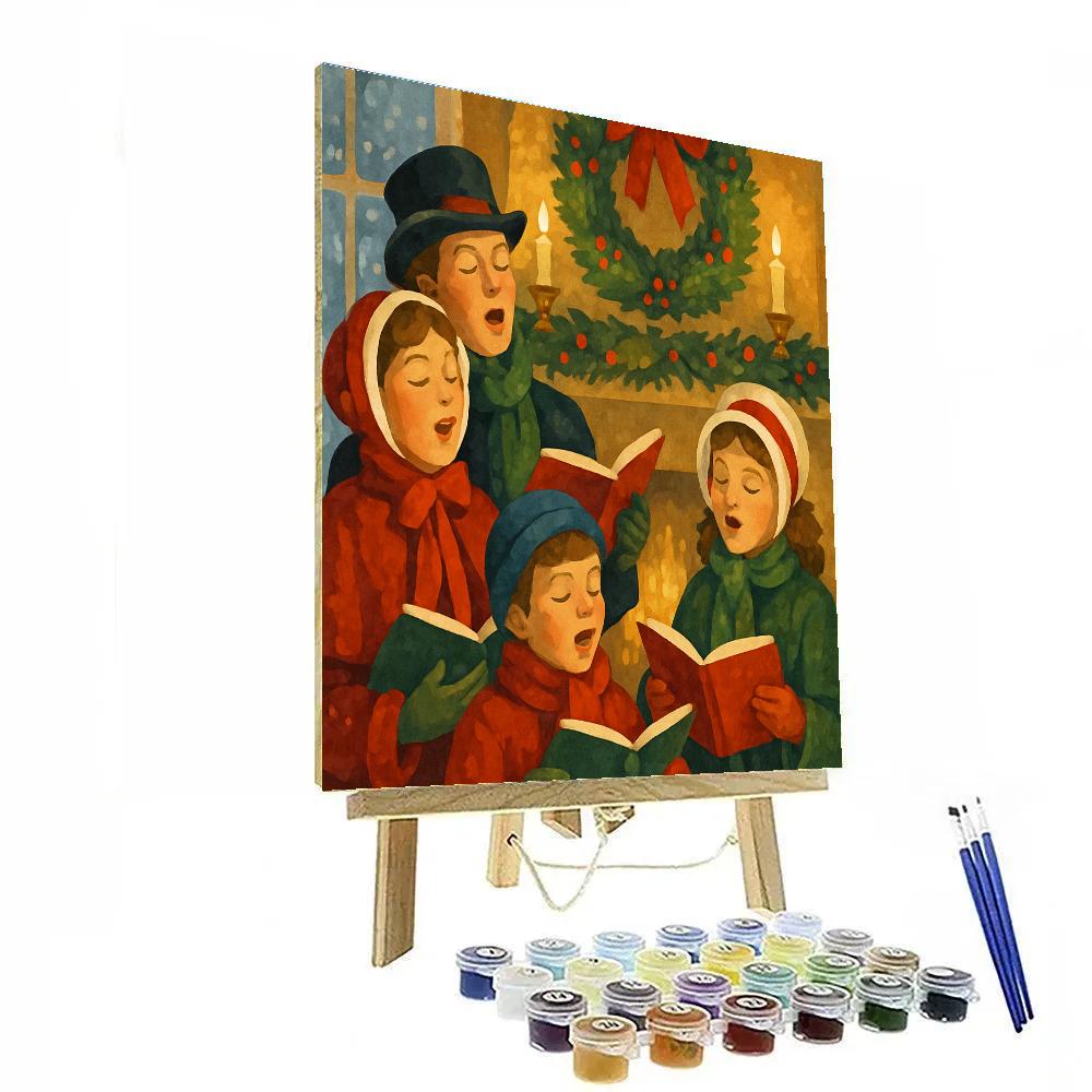 Hearthside Carol Number painting