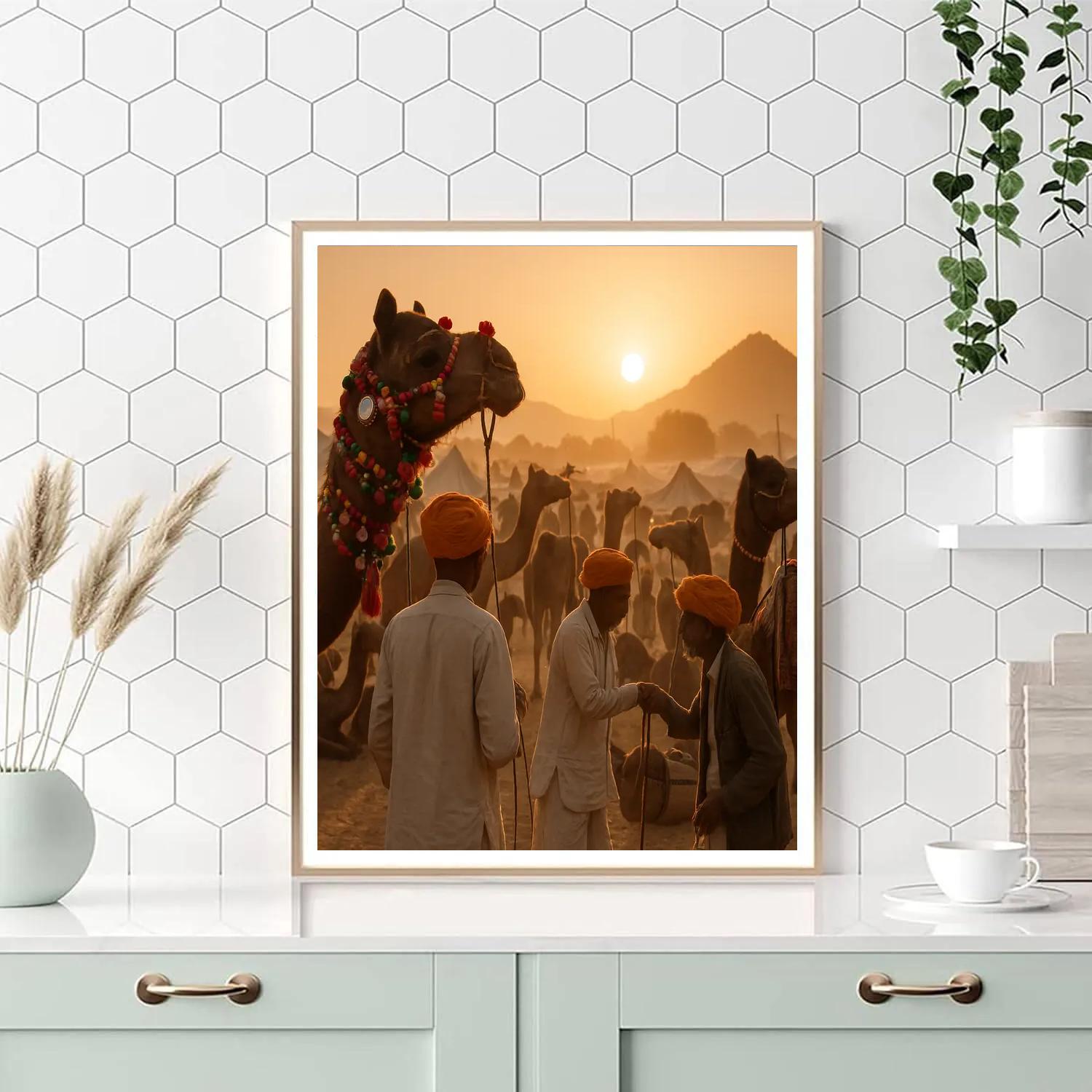 Pushkar Camel Fair Dawn paint by number